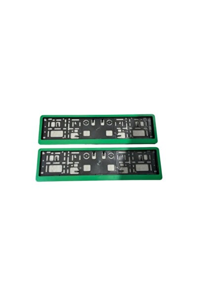 DacEnergy Set 2 suporti numar inmatriculare cu rama verde