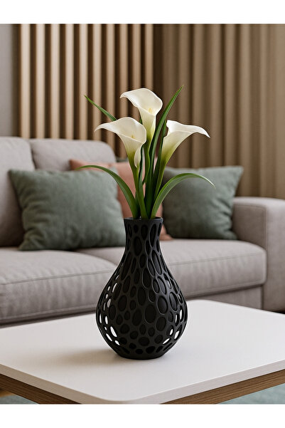 KESKİN SOUND Luna Perforated Design Decorative Vase