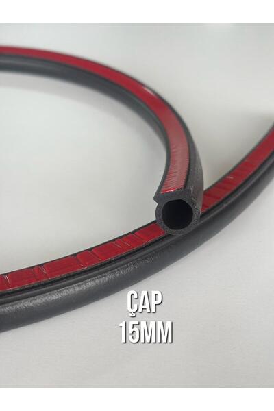 bemsa kauçuk plastik ürünleri BANTLI KAPI SÜNGER FİTİLİ NO 2 (15mm) (1 Adet/1 Metre)