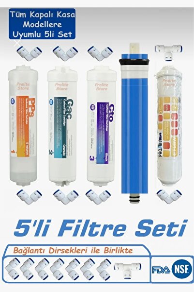 Plus Su Arıtma cihazı Filtre 5’li Set
