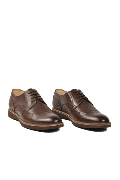 AYAKMOD 1728 Large Size Brown Men's Casual Shoes
