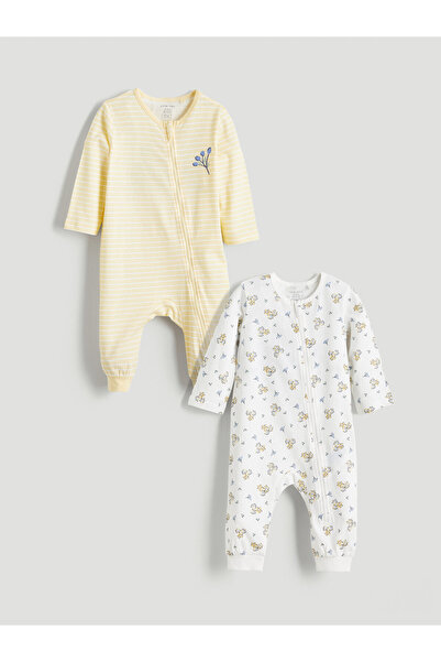 LC Waikiki Printed Baby Girls' Jumpsuit 2 Pack