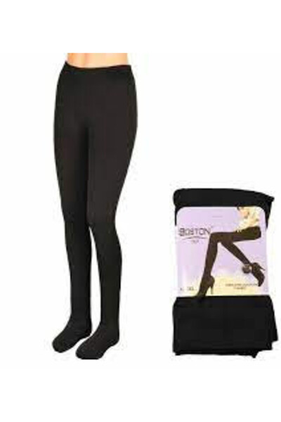 E-ANAMAG Black Stitch-Free fleece tights, Boston