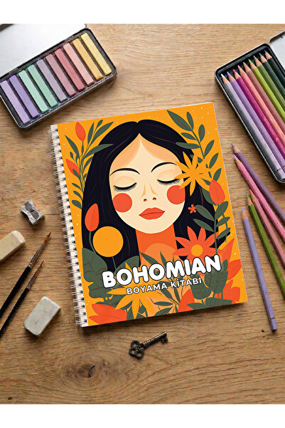 metafortoys Bohomian Boyama Kitabı Cozy Book – 20x24 cm