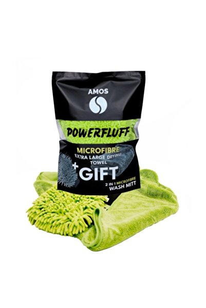 VAGAUTO Prosop verde microfibra ultra absorbant Powerfluff 1000 GSM 60*80cm +...