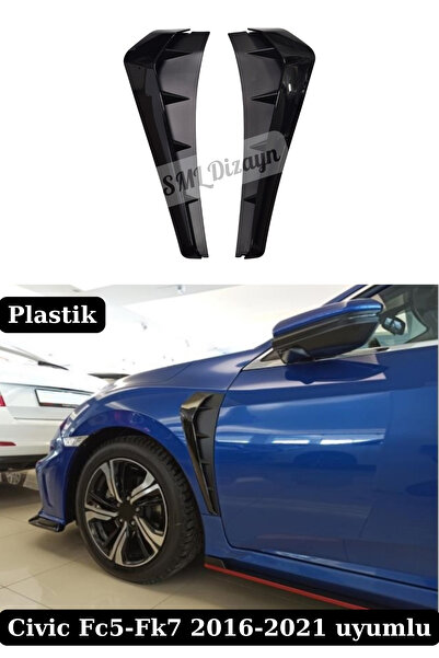 SML Dizayn Honda Civic Fc5-Fk7 Çamurluk Venti Kalın tip Çamurluk Aksesuar Pla...