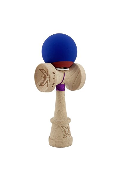 Cyrax Kendama X Original, Șnur 62/65 cm Bicolor Albastru închis/Roșu