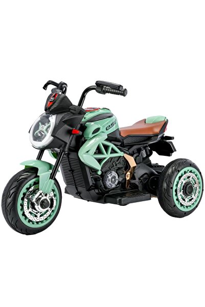 Cyrax Tricicletă electrică pentru copii, 95 x 58 x 45 cm Negru Verde
