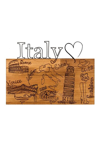 OEM Re-Bloom Wall Decor, Italy, wood/metal, brown/black, 58 x 41 cm