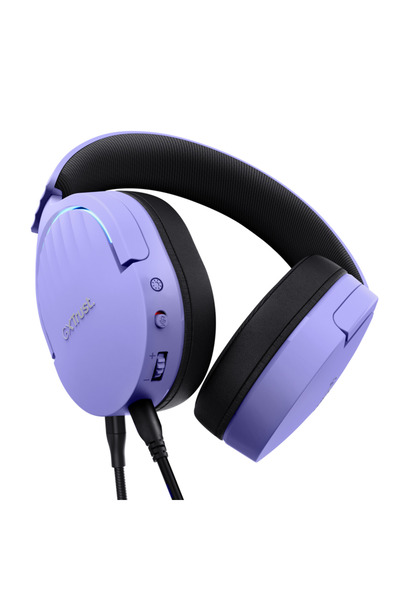 Trust GXT 490P Fayzo Ενσύρματα Ακουστικά Gaming USB - Μωβ