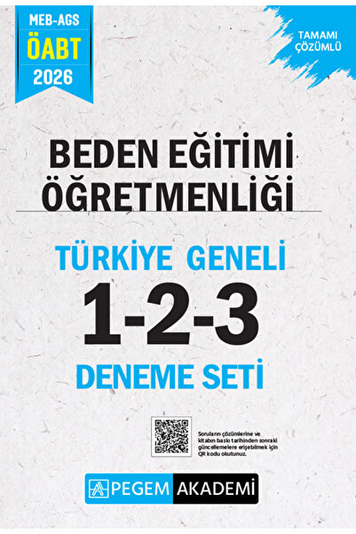 Pegem Akademi Yayıncılık 2026 MEB AGS ÖABT Sınıf Öğretmenliği Tamamı Çözümlü Türkiye Geneli 1-2-3 (3'lü Deneme Seti)