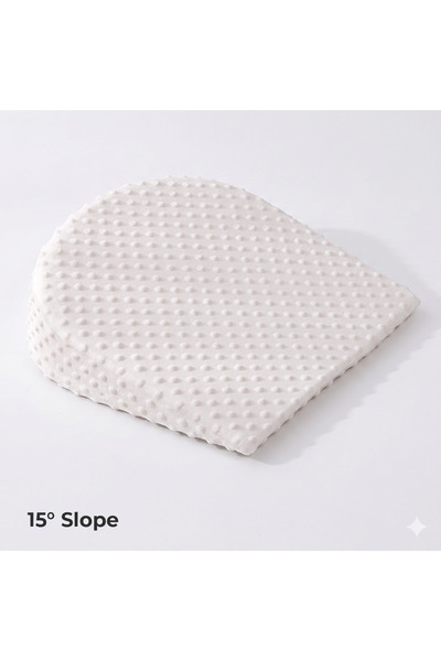 Sunveno 15° Slope Baby Pillow with Removable Cover - White