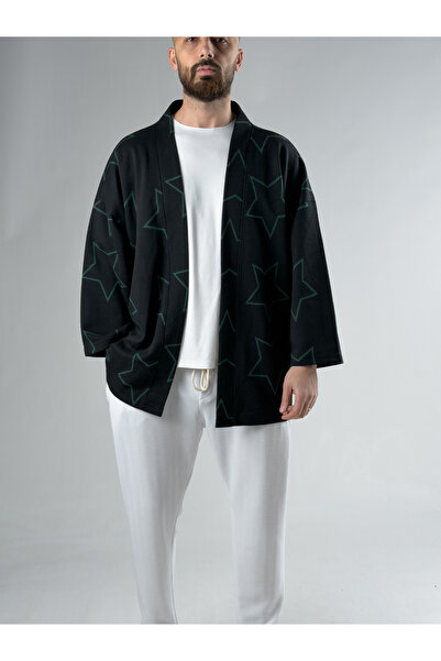 COCOPELLI Ανδρικό κιμονό με σχέδιο αστεριών COCK0098