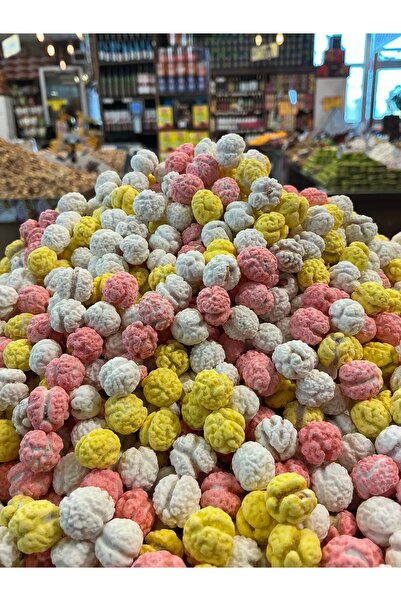 Elit Kuruyemiş İnce Sarım Renkli Leblebi Şeker | 500Gr | Katkısız | Gelenekse...