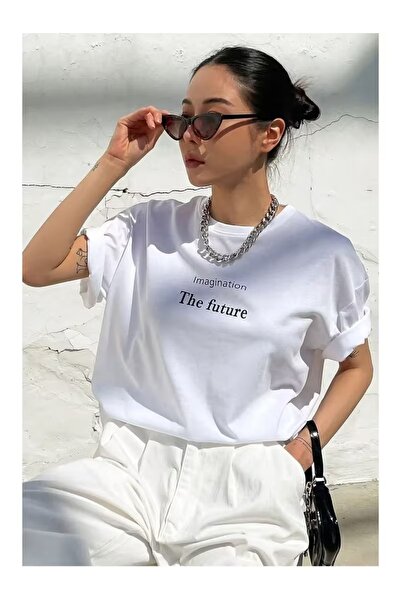 ZİYMO ΤΟ ΜΕΛΛΟΝ ΓΡΑΠΤΟ ΓΥΝΑΙΚΕΙΟ OVERSIZE T-SHIRT