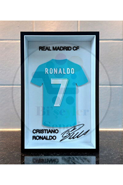 Bi'şeyler Sepeti Cristiano Ronaldo - Real Madrid - Forma İmzalı Çerçeve Hediy...