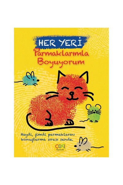 ÇOKİ Yayıncılık Finger Painting Activity and Event Book-I Paint Every Place w...
