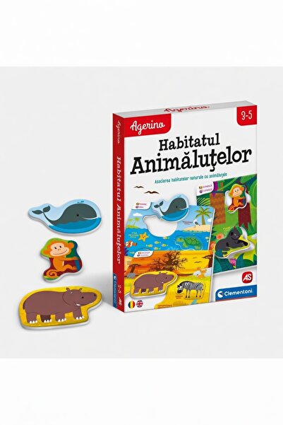 CLEMENTONI Εκπαιδευτικό Παιχνίδι, Ενδιαίτηση Ζώων, Ατζερίνο, 3 - 5 Ετών