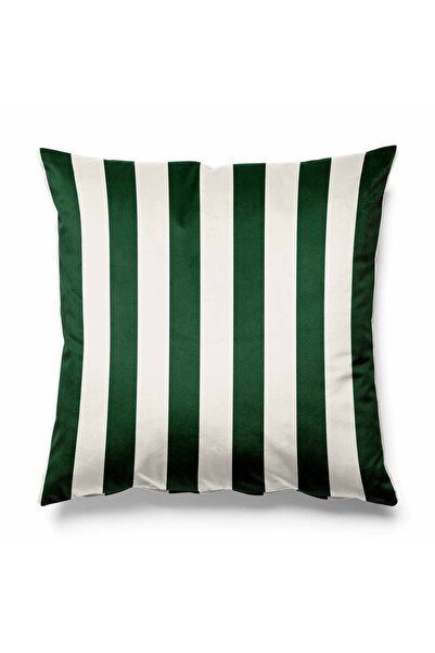 Pilloveland Striped Throw Pillow Cover Upholstery Suede Fabric 43*43 cm - Bit...