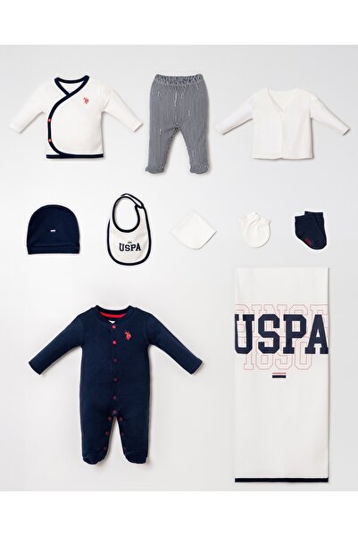 U.S. Polo Assn. طقم إصدار المستشفى للأطفال الأولاد مكون من 10 قطع، 100% قطن