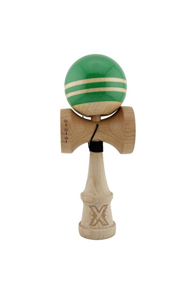 Cyrax Kendama X Rainbow Original, 55 cm Șnur Verde/Maro