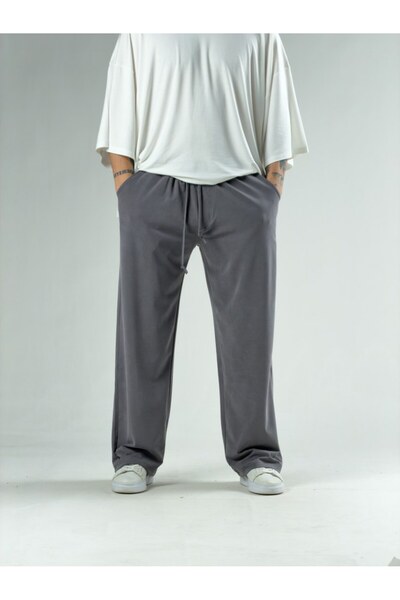 COCOPELLI Relaxed Fit Smoked Men's Baggy Trousers Coc3136