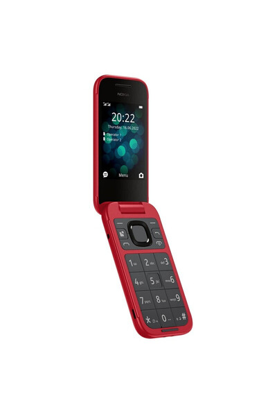 Nokia 2660 Αναδιπλούμενο Κινητό Τηλέφωνο Διπλής SIM (Αγγλικό Μενού) Κόκκινο