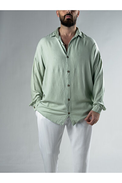COCOPELLI Cămașă pentru bărbați, verde acvatic, model COCK0077
