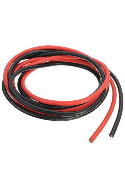 OEM Silicone Cable 18AWG/ 0.8 mm² (1 meter red + 1 meter black)