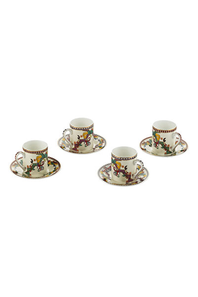 Lucky Art Velora Bone 4-Piece Coffee Cup Set 100 ml