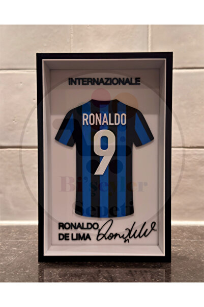 Bi'şeyler Sepeti Ronaldo De Lima - Inter - Forma İmzalı Çerçeve Hediyelik 14x...