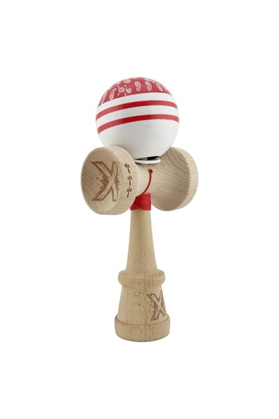 Cyrax Kendama X Original CHICANOS, 55 cm Șnur Roșu/Alb