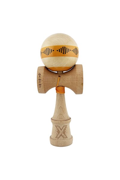 Cyrax Kendama X FREQUENCY Original, 55 cm Portocaliu/Maro