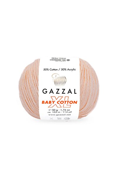 Gazzal Bumbac pentru bebeluși XL 50% Bumbac 50% Acrilic – 50 g 105 m Fir de t...