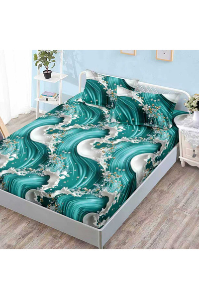OEM Bed cover set 2 people 180x200cm + 2 pillowcases 50x80cm, JHN, AURA-0863