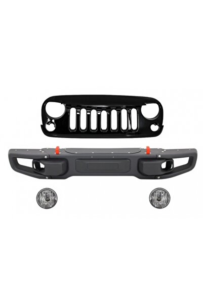Angels Auto Bara Fata si Grila Centrala compatibile cu Jeep Wrangler / Rubico...