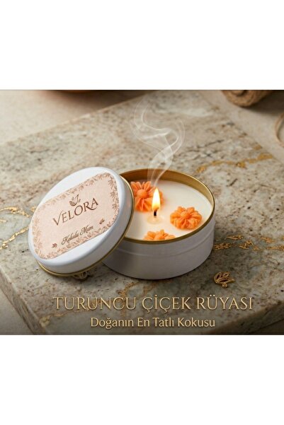 VELORA ocean esintili el yapımı dekoratif soya mum