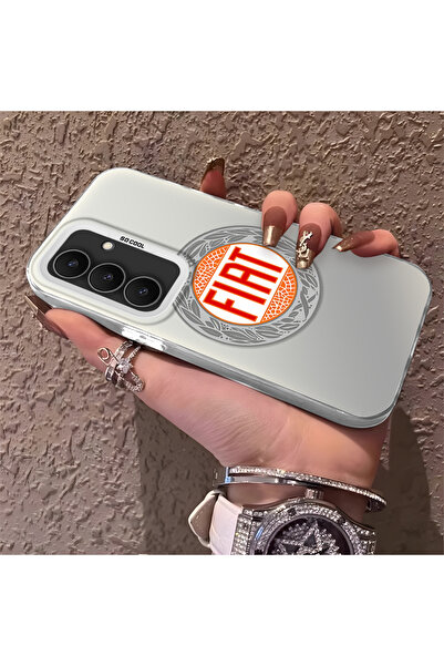 CHICASELUX Silicone Edge Hard Back Phone Case Fiat Pattern Compatible with Sa...