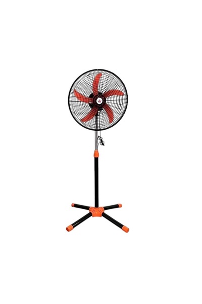 Tradesor Σετ 2 επιδαπέδιοι ανεμιστήρες ορθοστάτη–18″–221404–Orange