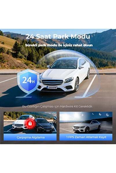 AZDOME M17 MAX 4K 2 KAMERALI ADAS ARAC KAMERASI
