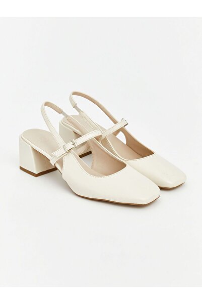 LC Waikiki LCW STEPS Γυναικεία παπούτσια με τακούνι σε δερμάτινη εμφάνιση