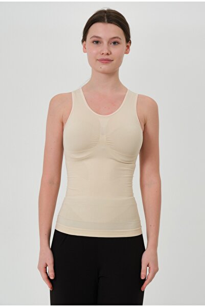 ar&be Breast Belly Waist Gathering and Firming Seamless Women's Corset Tank T...