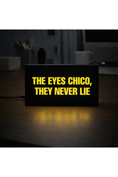 Gişe Arts Masa Lambası - The Eyes Chico They Never Lie Adaptörlü Dekoratif & ...
