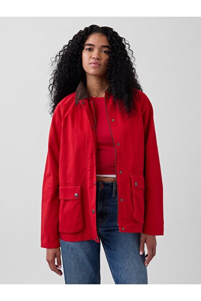 GAP Kadın Kırmızı Oversized Chore Ceket