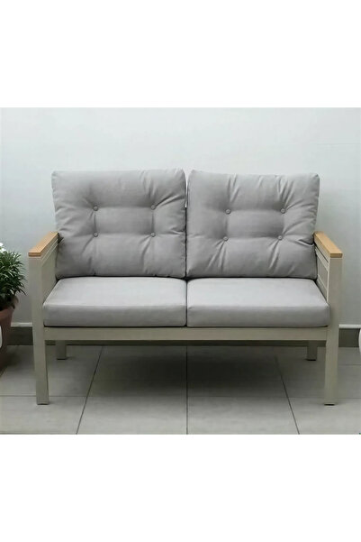 adımshops OPAL 2li (GRİ) Metal Gövde Balkon-bahçe-kafe,çay Seti,koltuk Takımı...
