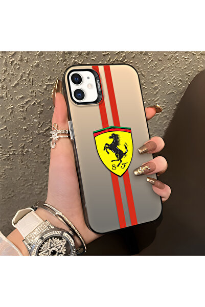 Hontinga iPhone 11 Uyumlu Silikon Kenar Sert Arka Anti Düşme Telefon Kılıfı F...