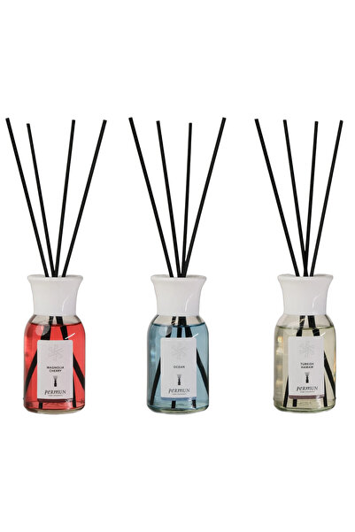Permun Difuzor cu bețișoare Magnolia Cherry 110ml & Difuzor cu bețișoare Ocea...