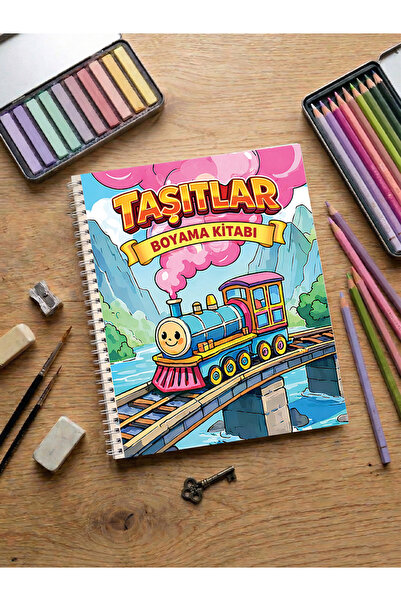 metafortoys Taşıtlar Boyama Kitabı Cozy Book – 20x24 cm I Çocuklar ve Yetişki...