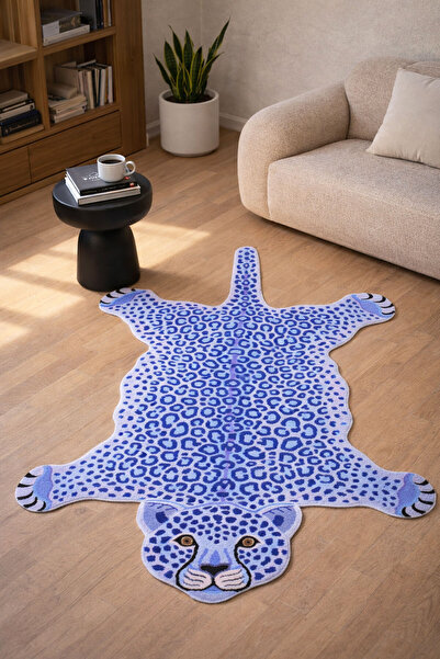 Digital Anti-Slip Washable Pink Tiger Shaped Living Room Rug Kitchen Rug Decorative Rug