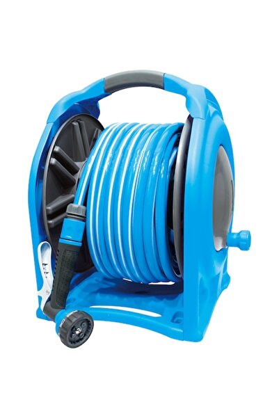 AQUACRAFT Furtun de grădină, 25m, cu suport de perete și pistol de pulverizar...